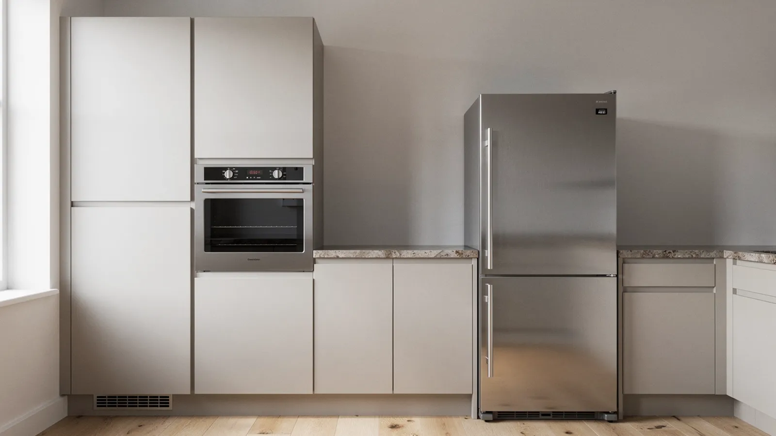 Electrodomésticos empotrados o libres en la cocina