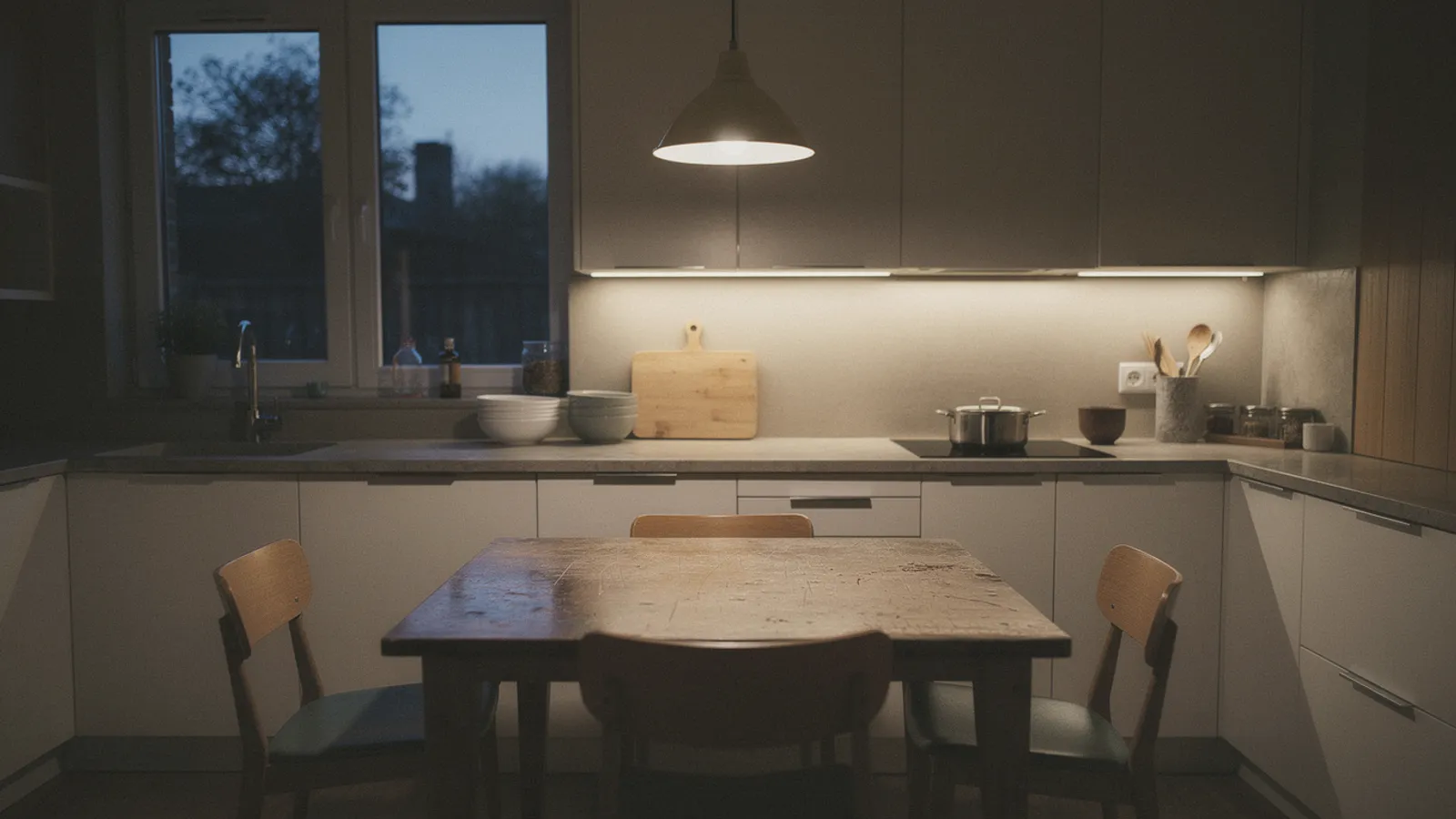 Iluminación de cocina: general, de tarea y de ambiente