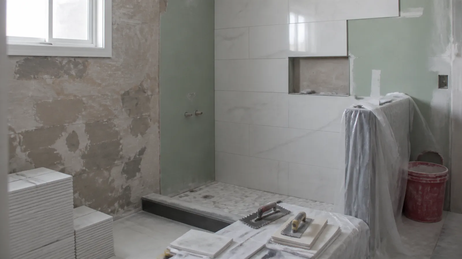 Orden de obra en una reforma de baño